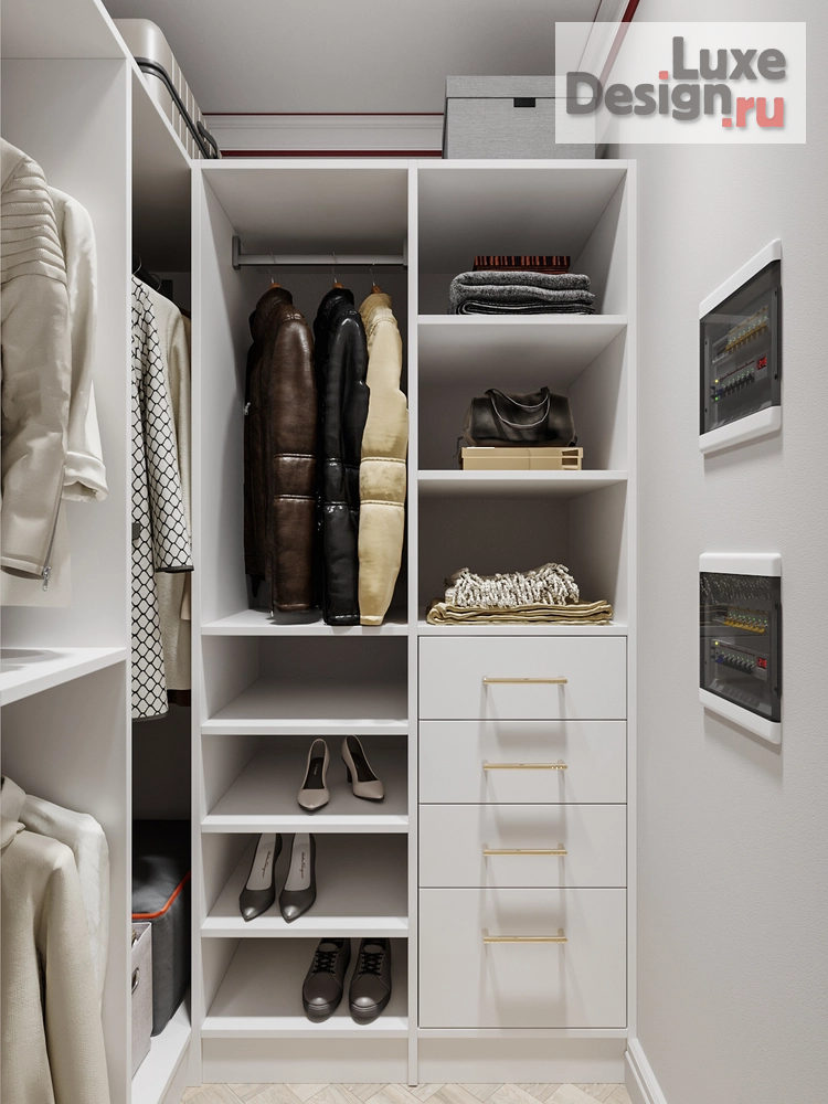 Дизайн интерьера четырехкомнатной квартиры "Проект объединения двух квартир" (фото 46) от дизайнера Студия дизайна интерьера Марии Михайловой Дизайн интерьера четырехкомнатной квартиры "Проект объединения двух квартир" (фото 46)