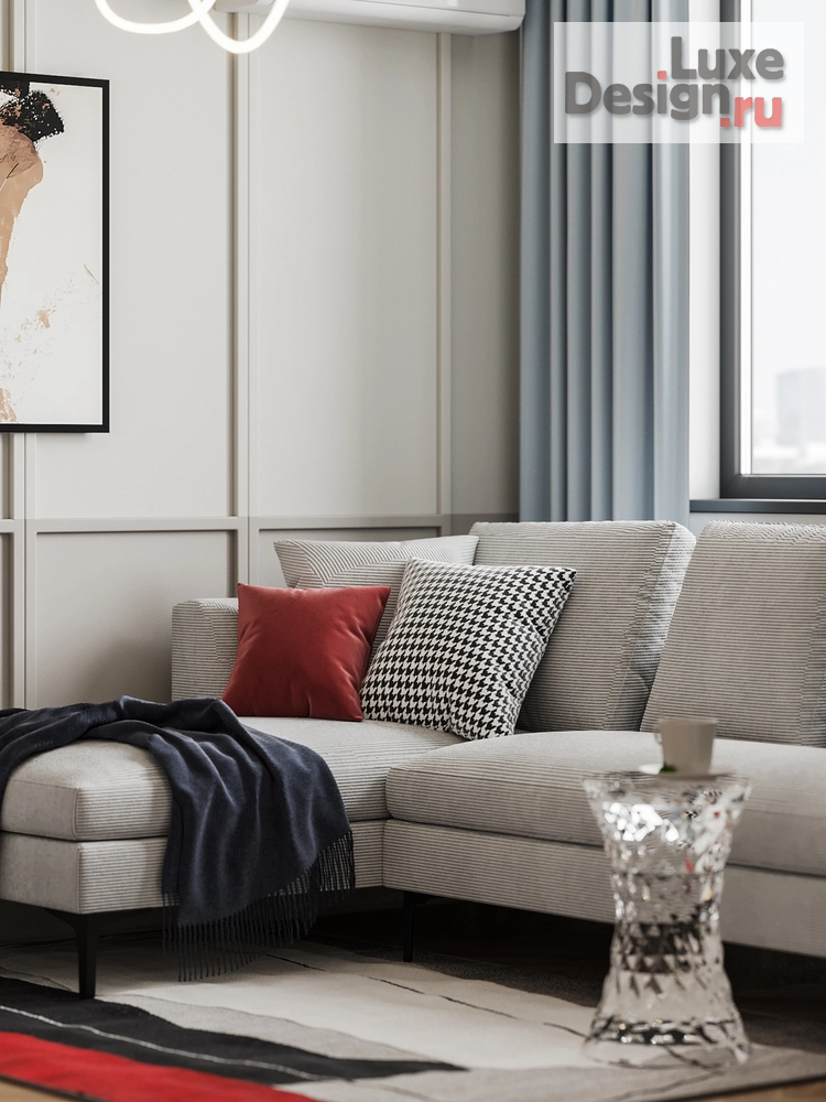 Дизайн интерьера двухкомнатной квартиры "Современный стиль с элементами неоклассики" (фото 28) от дизайнера Студия дизайна интерьера Марии Михайловой Дизайн интерьера двухкомнатной квартиры "Современный стиль с элементами неоклассики" (фото 28)