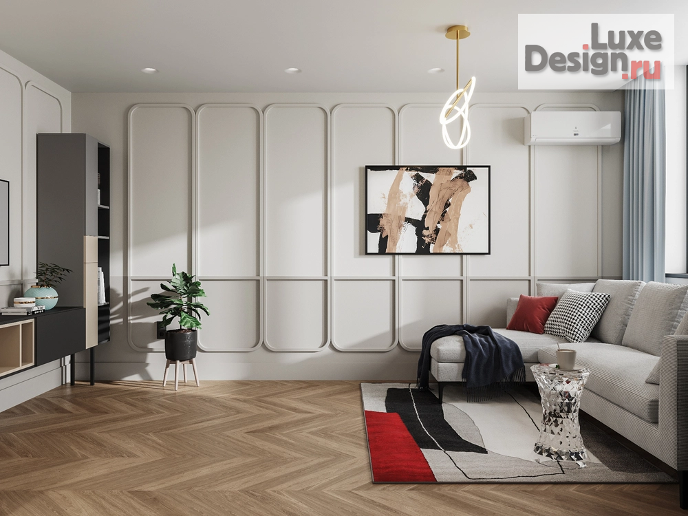 Дизайн интерьера двухкомнатной квартиры "Современный стиль с элементами неоклассики" (фото 31) от дизайнера Студия дизайна интерьера Марии Михайловой Дизайн интерьера двухкомнатной квартиры "Современный стиль с элементами неоклассики" (фото 31)