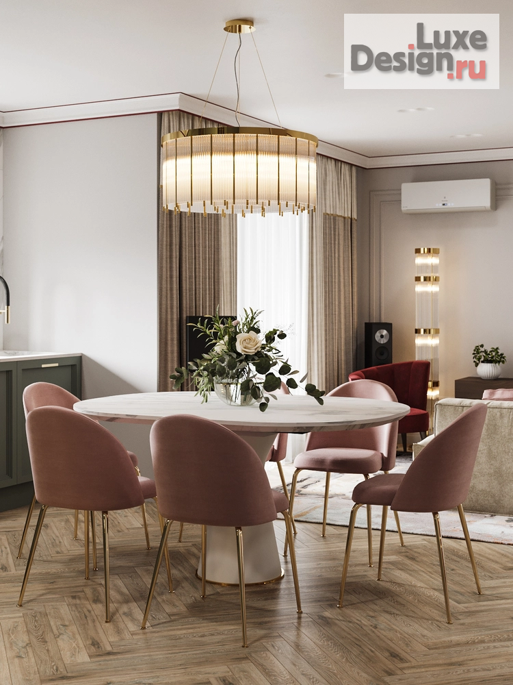 Дизайн интерьера четырехкомнатной квартиры "Проект объединения двух квартир" (фото 75) от дизайнера Студия дизайна интерьера Марии Михайловой Дизайн интерьера четырехкомнатной квартиры "Проект объединения двух квартир" (фото 75)