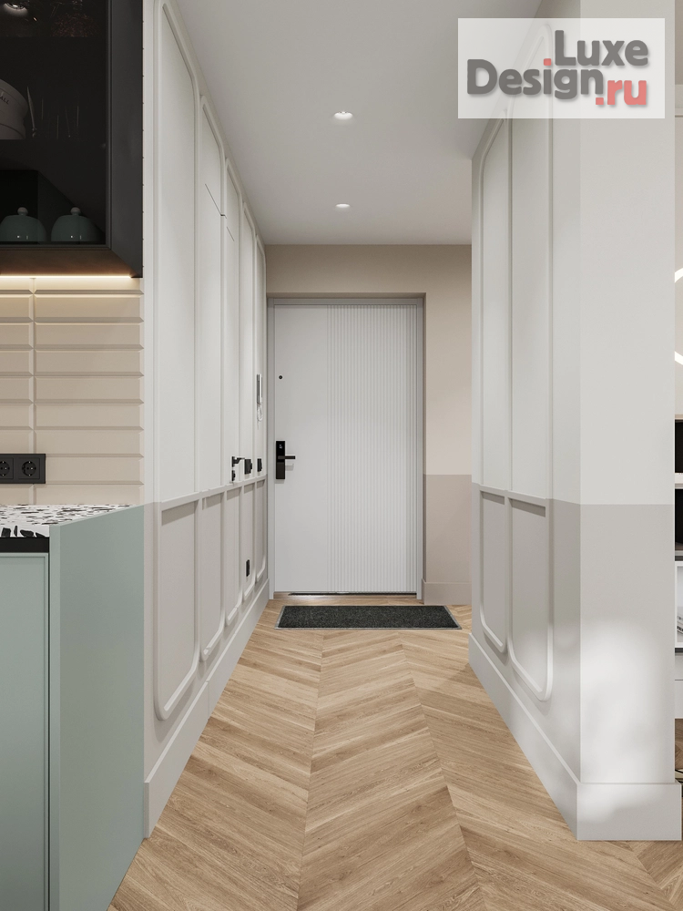 Дизайн интерьера двухкомнатной квартиры "Современный стиль с элементами неоклассики" (фото 35) от дизайнера Студия дизайна интерьера Марии Михайловой Дизайн интерьера двухкомнатной квартиры "Современный стиль с элементами неоклассики" (фото 35)