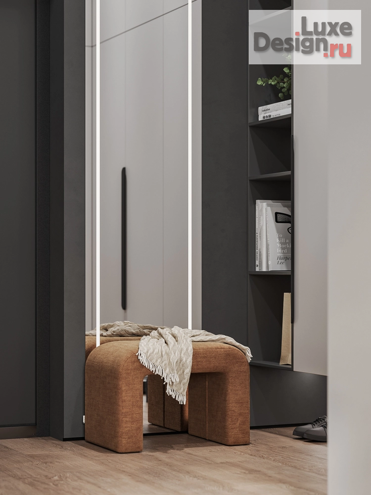 Дизайн интерьера однокомнатной квартиры "Брутальный уют" (фото 21)