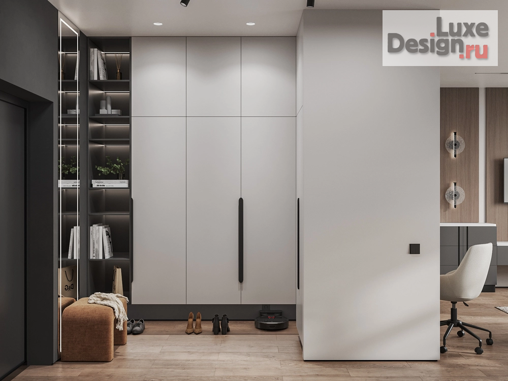 Дизайн интерьера однокомнатной квартиры "Брутальный уют" (фото 25)