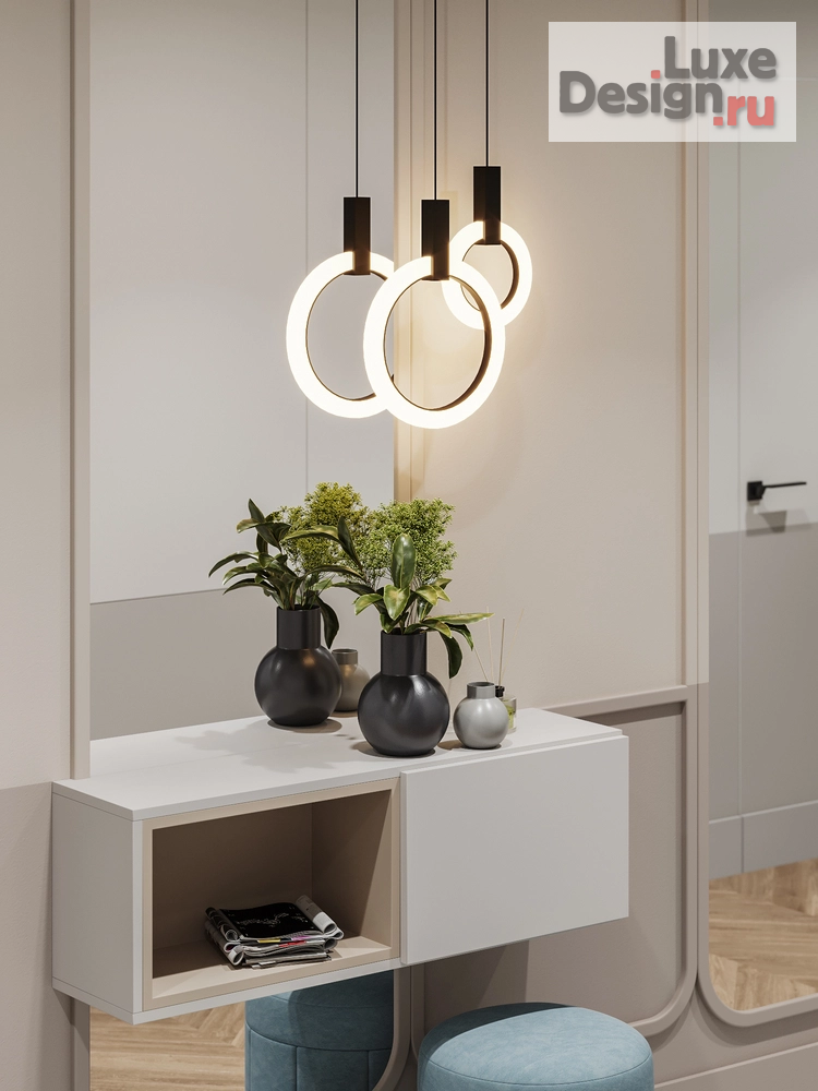 Дизайн интерьера двухкомнатной квартиры "Современный стиль с элементами неоклассики" (фото 41) от дизайнера Студия дизайна интерьера Марии Михайловой Дизайн интерьера двухкомнатной квартиры "Современный стиль с элементами неоклассики" (фото 41)