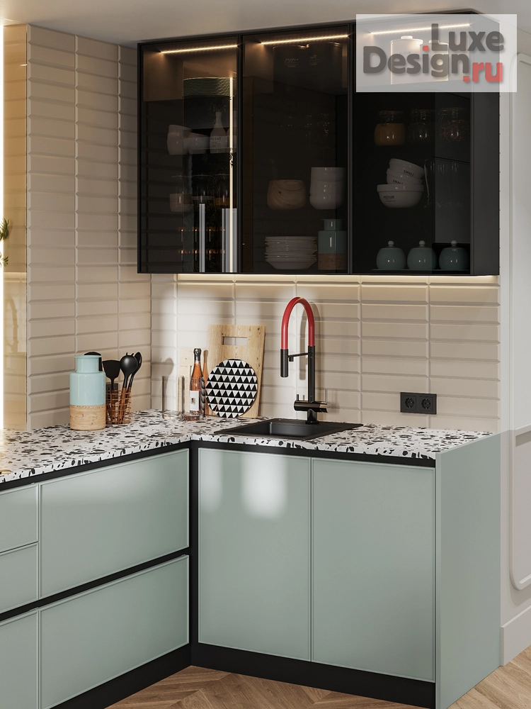 Дизайн интерьера двухкомнатной квартиры "Современный стиль с элементами неоклассики" (фото 46) от дизайнера Студия дизайна интерьера Марии Михайловой Дизайн интерьера двухкомнатной квартиры "Современный стиль с элементами неоклассики" (фото 46)