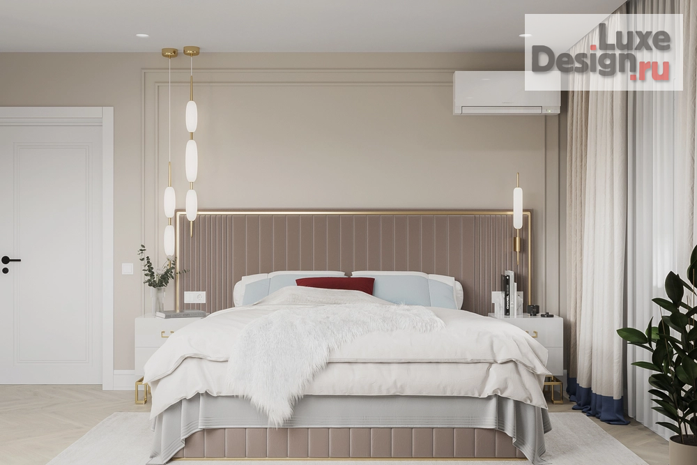 Дизайн интерьера трехкомнатной квартиры "Спокойный интерьер с интересными деталями" (фото 35)