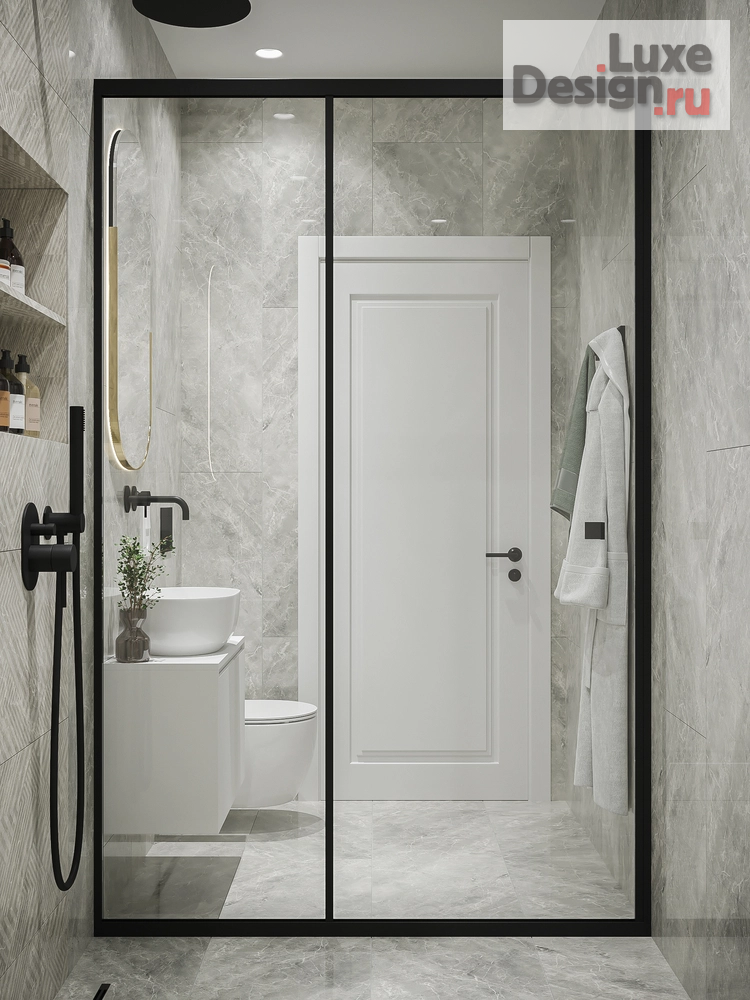 Дизайн интерьера трехкомнатной квартиры "Спокойный интерьер с интересными деталями" (фото 18)