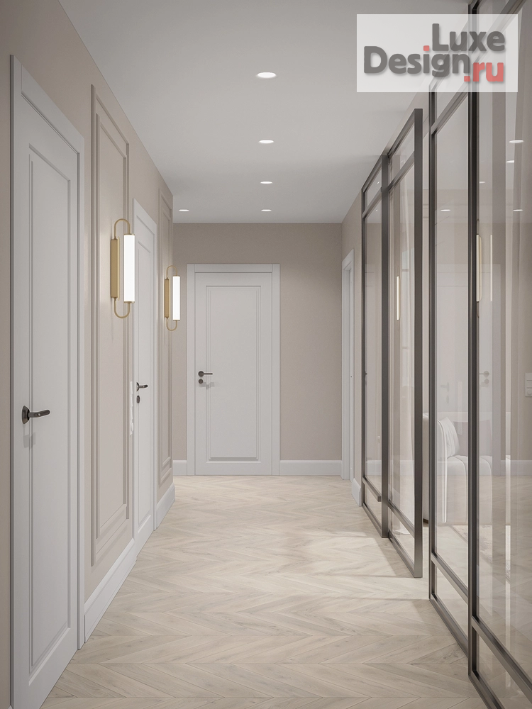 Дизайн интерьера трехкомнатной квартиры "Спокойный интерьер с интересными деталями" (фото 42)