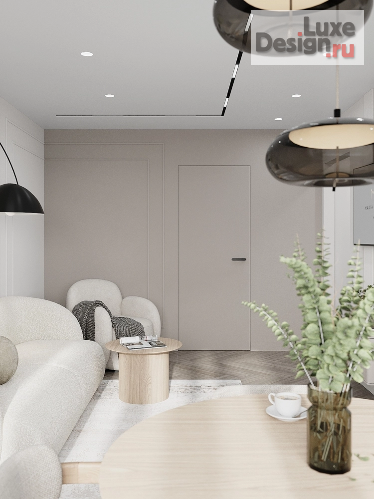 Дизайн интерьера двухкомнатной квартиры "Светлый интерьер" (фото 4)