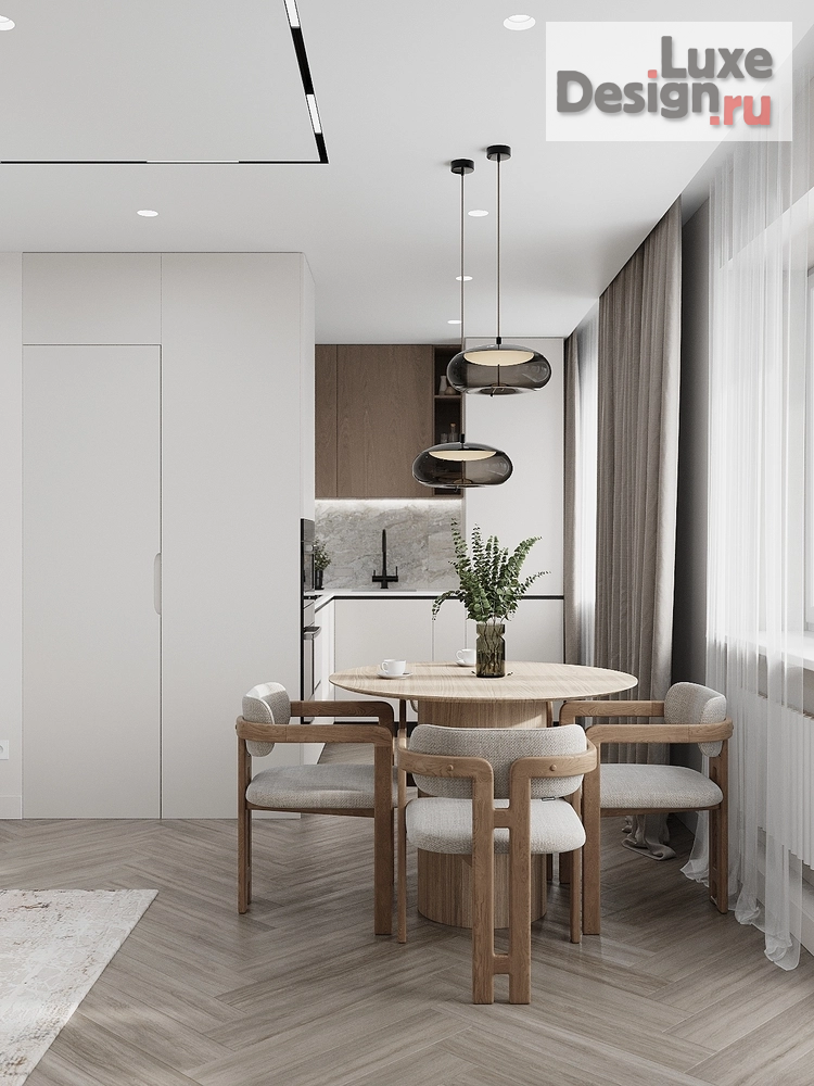 Дизайн интерьера двухкомнатной квартиры "Светлый интерьер" (фото 5)