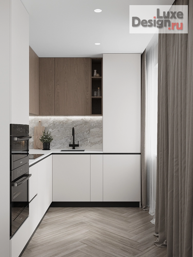 Дизайн интерьера двухкомнатной квартиры "Светлый интерьер" (фото 9)