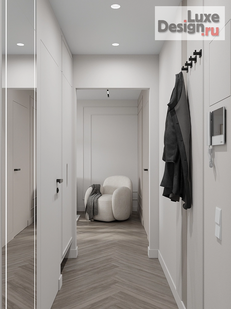 Дизайн интерьера двухкомнатной квартиры "Светлый интерьер" (фото 16)