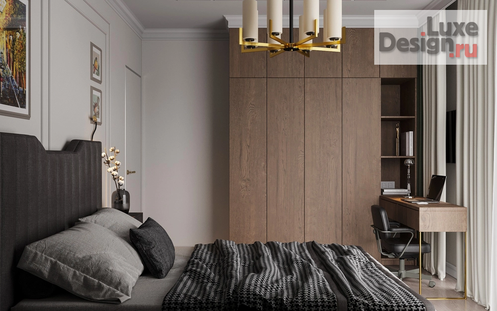 Дизайн интерьера трехкомнатной квартиры "Современная классика в ЖК Д1" (фото 4)