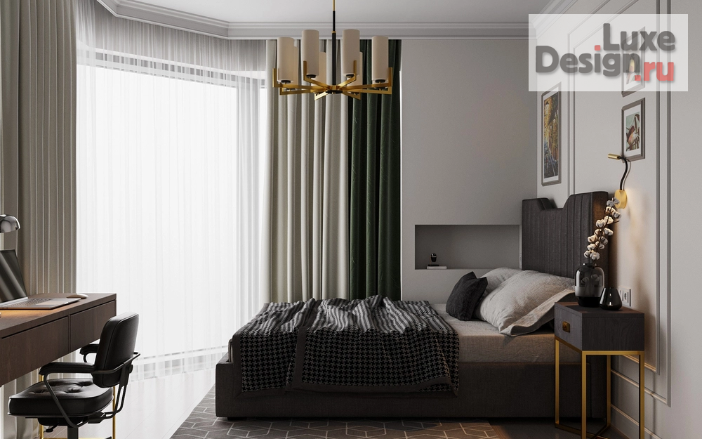Дизайн интерьера трехкомнатной квартиры "Современная классика в ЖК Д1" (фото 7)