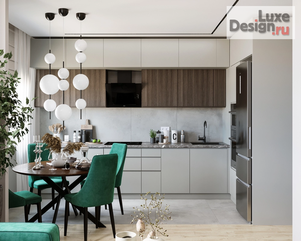 Дизайн интерьера трехкомнатной квартиры "Современная трешка в Долгопрудном" (фото 2)