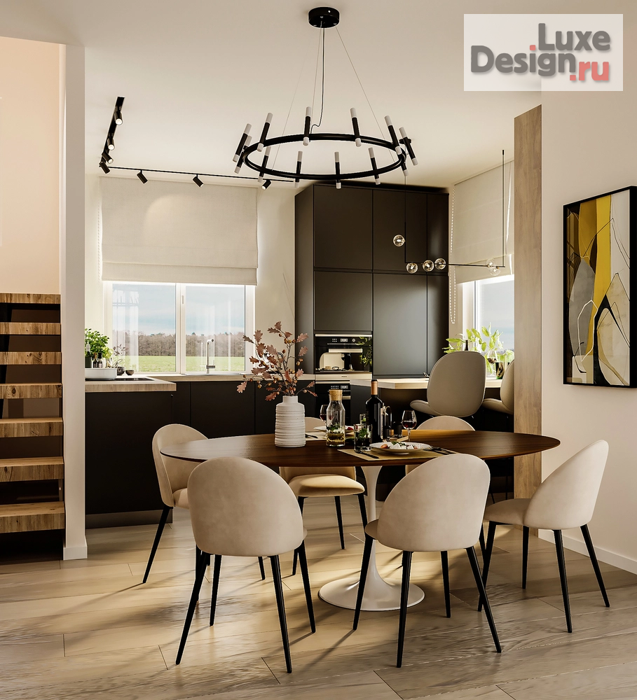 Дизайн интерьера загородного дома "КП Greenwood, проект частного дома, 152 кв.м" (фото 34)