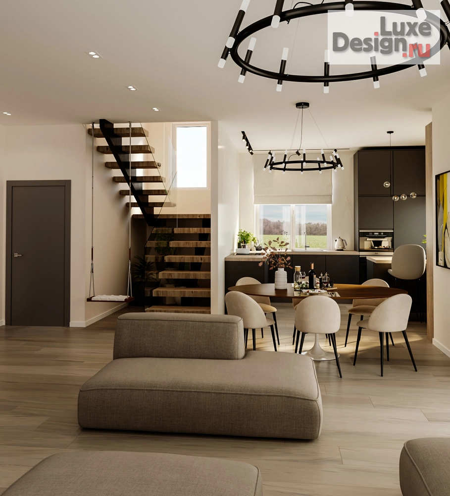 Дизайн интерьера загородного дома "КП Greenwood, проект частного дома, 152 кв.м" (фото 36)