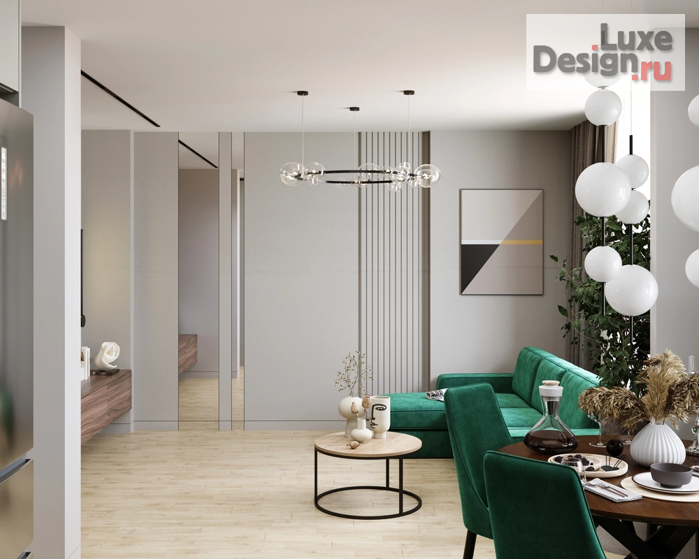 Дизайн интерьера трехкомнатной квартиры "Современная трешка в Долгопрудном" (фото 4)