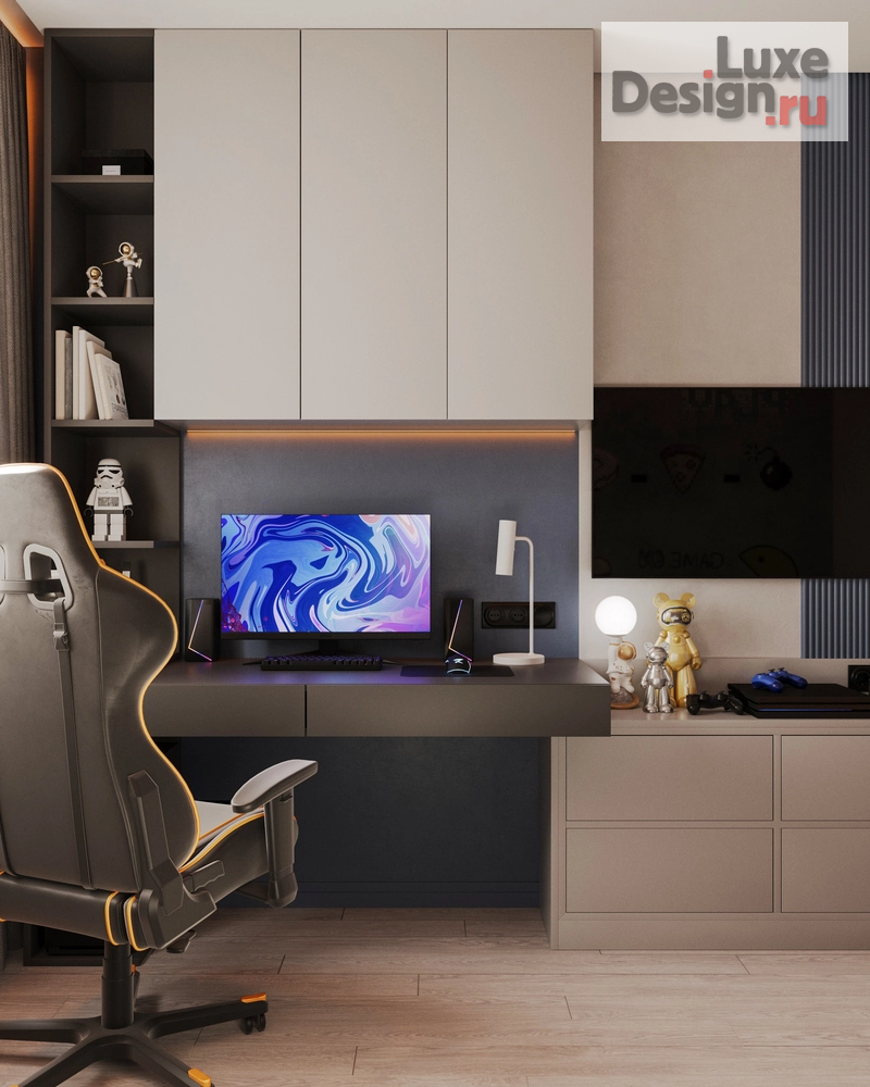 Дизайн интерьера четырехкомнатной квартиры "Стильная квартира в Строгино" (фото 10)