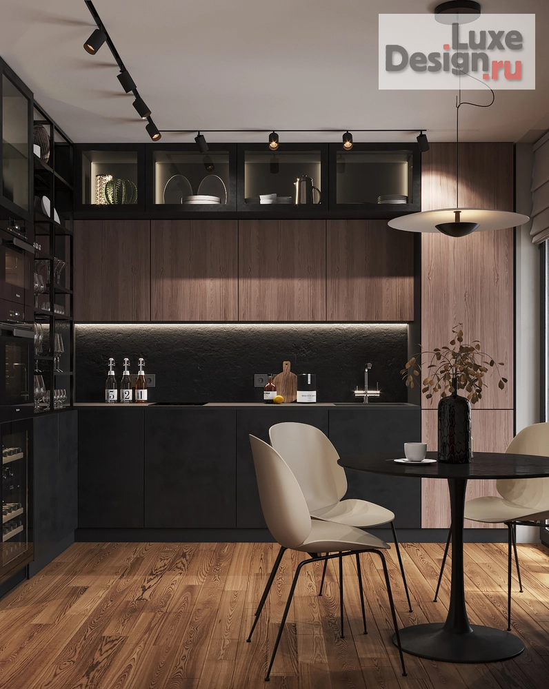 Дизайн интерьера квартиры студии "Мужской интерьер студии в ЖК Видный город" (фото 6)