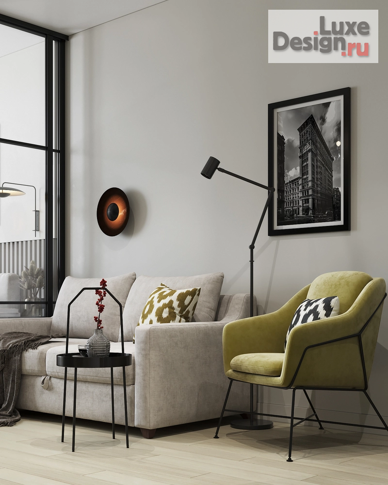 Дизайн интерьера квартиры студии "Студия с видом на Москву-сити в ЖК Headliner" (фото 5)