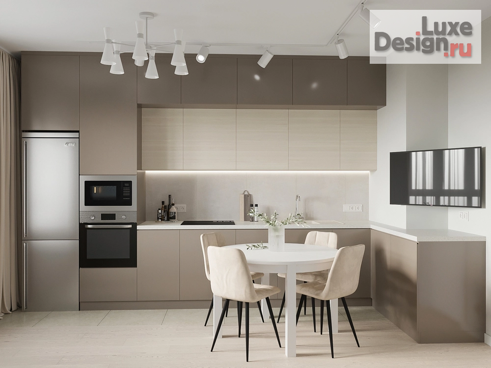 Дизайн интерьера двухкомнатной квартиры "ЖК Некрасовка Парок" (фото 6)