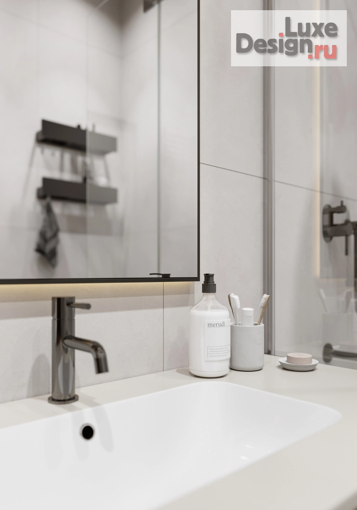 Дизайн интерьера двухкомнатной квартиры "Минимализм для девушки, жк Андерсен" (фото 33)