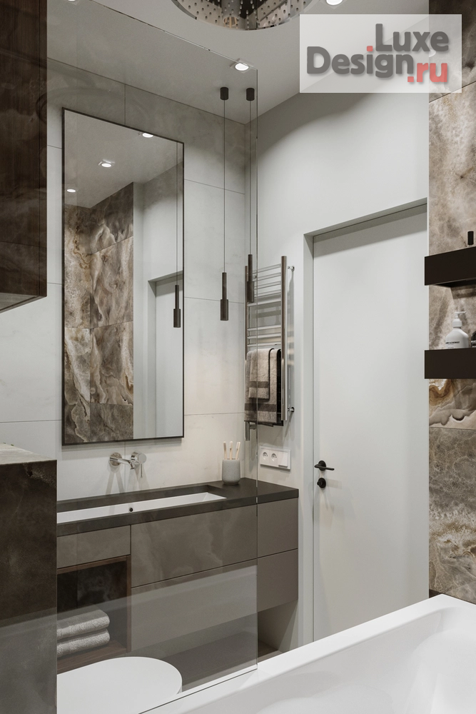 Дизайн интерьера трехкомнатной квартиры "Современная квартира ЖК Onyx Deluxe" (фото 54)