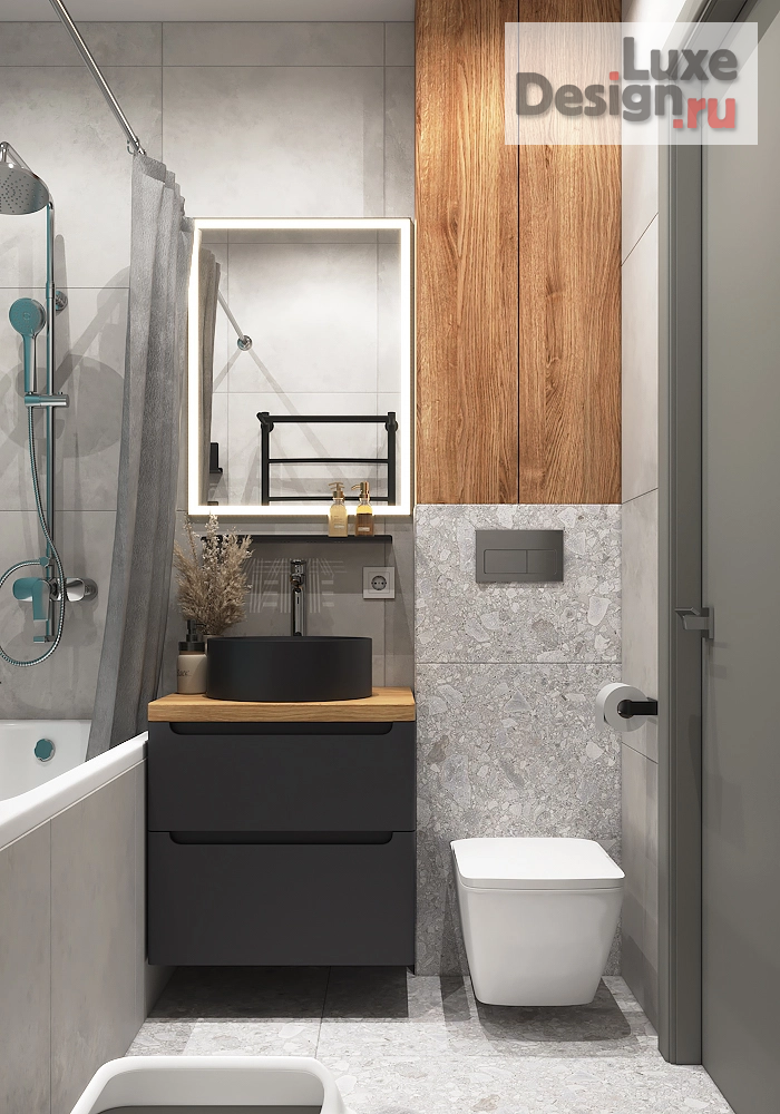 Дизайн интерьера двухкомнатной квартиры "Маленькая квартира во вторичке на Щукинской" (фото 2)