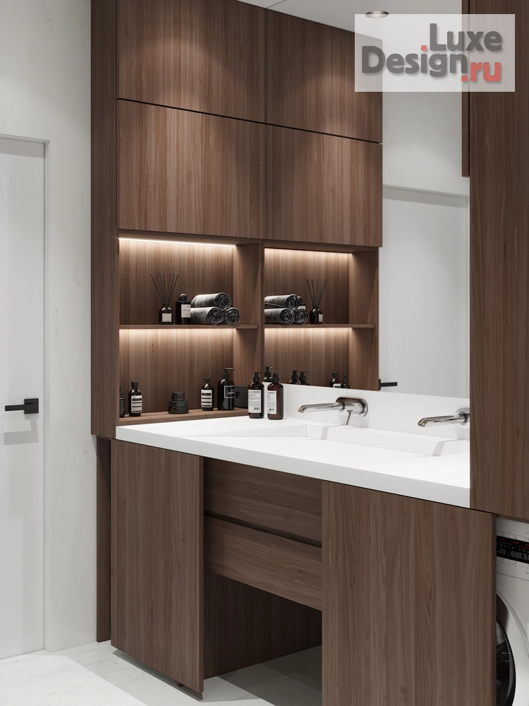 Дизайн интерьера квартиры студии "Мужской интерьер студии в ЖК Видный город" (фото 14)