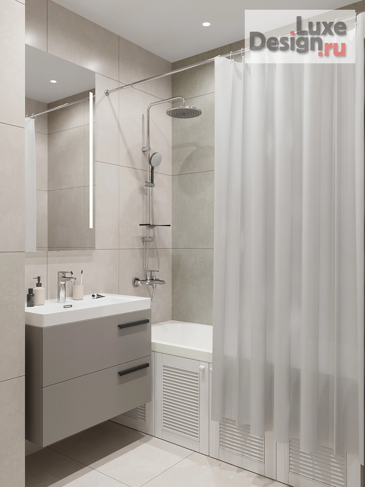 Дизайн интерьера двухкомнатной квартиры "ЖК Некрасовка Парок" (фото 2)