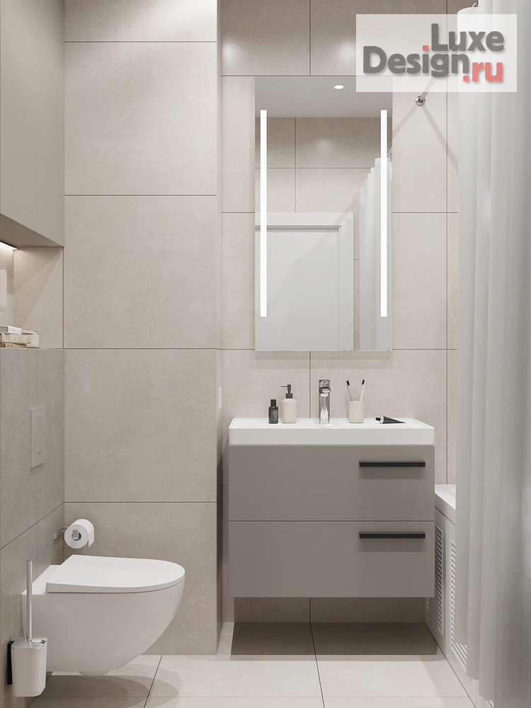 Дизайн интерьера двухкомнатной квартиры "ЖК Некрасовка Парок" (фото 4)