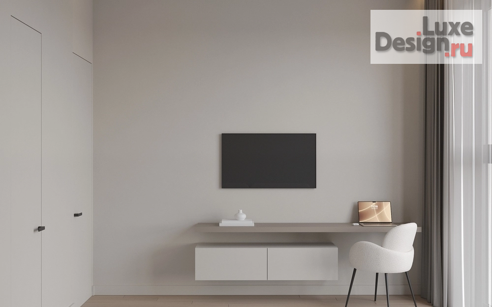 Дизайн интерьера трехкомнатной квартиры "Квартира 95 м2 ЖК RIVER SKY. " (фото 14)