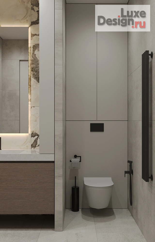 Дизайн интерьера однокомнатной квартиры "Квартира 44 м2 ЖК RIVER SKY" (фото 15)