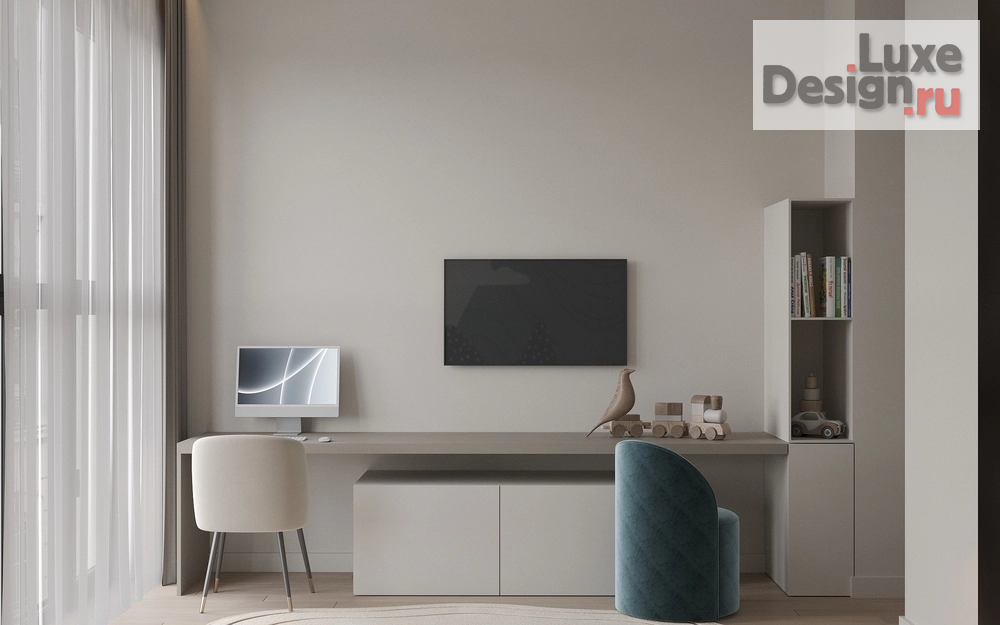 Дизайн интерьера трехкомнатной квартиры "Квартира 95 м2 ЖК RIVER SKY. " (фото 15)