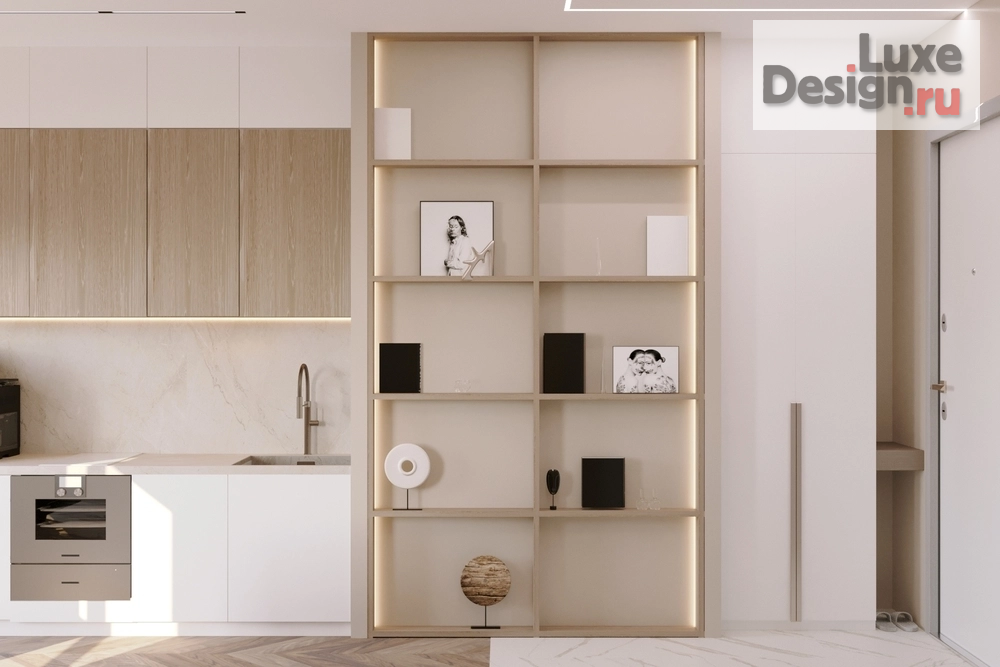 Дизайн интерьера апартаментов "ЖК LEVEL ПРИЧАЛЬНЫЙ " (фото 2)