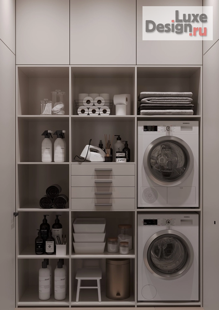 Дизайн интерьера трехкомнатной квартиры "Квартира 95 м2 ЖК RIVER SKY. " (фото 20)