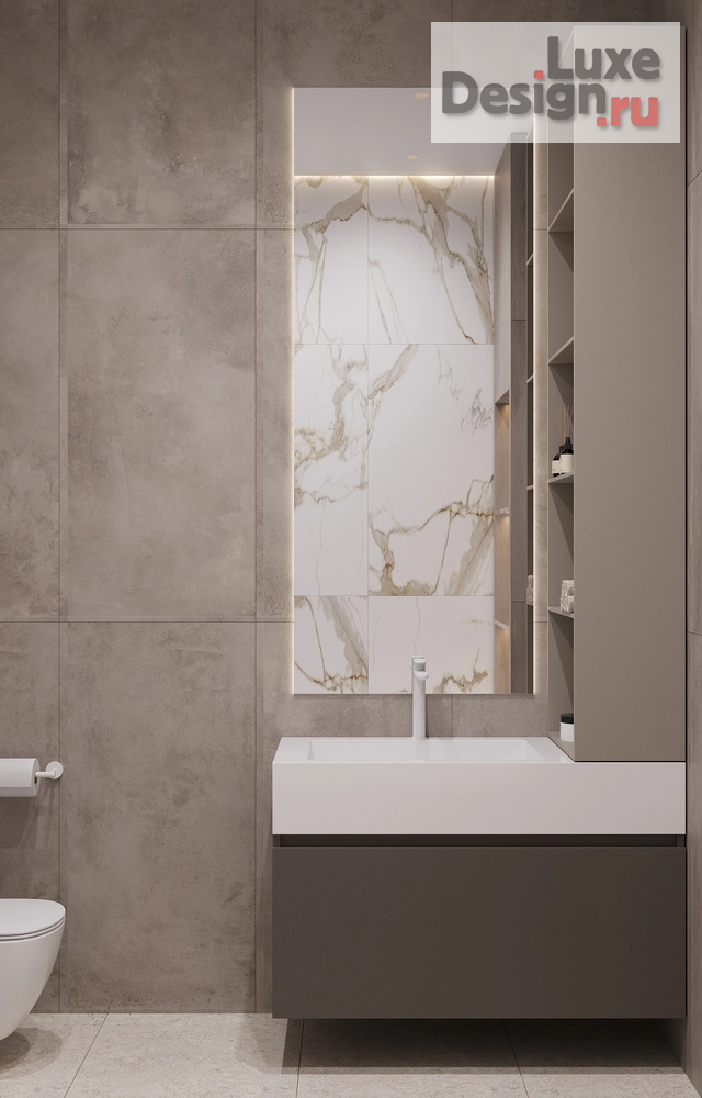 Дизайн интерьера двухкомнатной квартиры "Квартира 75 м2 ЖК RIVER SKY" (фото 22)