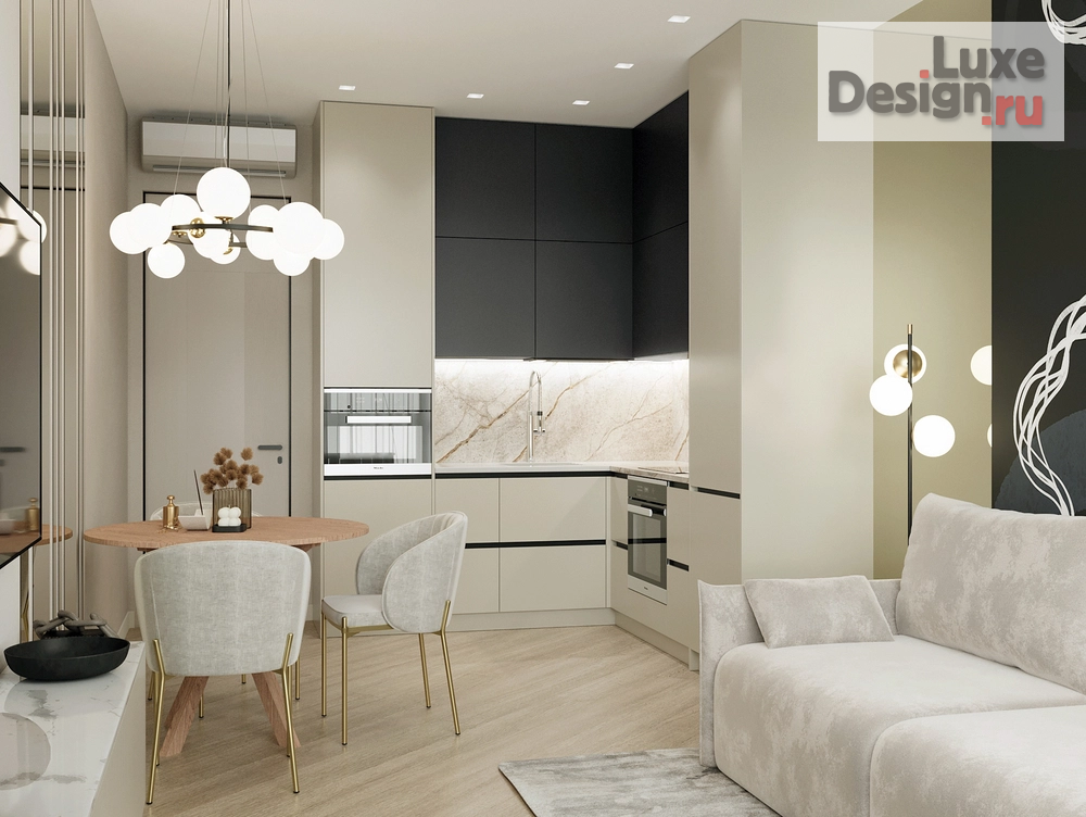 Дизайн интерьера квартиры "ЖК LEVEL ПРИЧАЛЬНЫЙ" (фото 4)