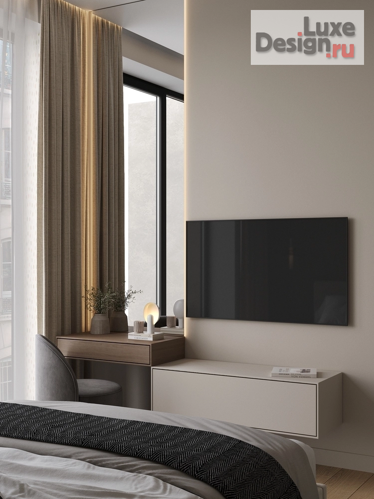 Дизайн интерьера двухкомнатной квартиры "Квартира 75 м2 ЖК RIVER SKY" (фото 1)