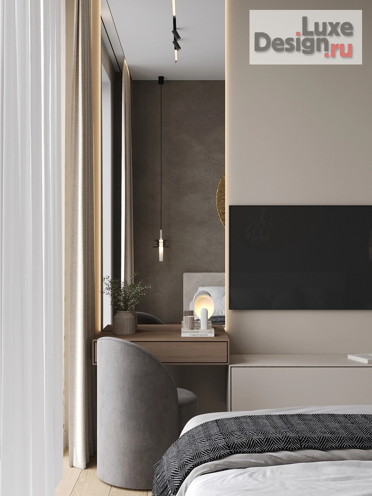 Дизайн интерьера двухкомнатной квартиры "Квартира 75 м2 ЖК RIVER SKY" (фото 4)