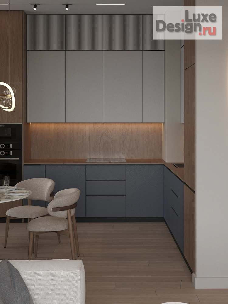 Дизайн интерьера трехкомнатной квартиры "Квартира 95 м2 ЖК RIVER SKY. " (фото 4)