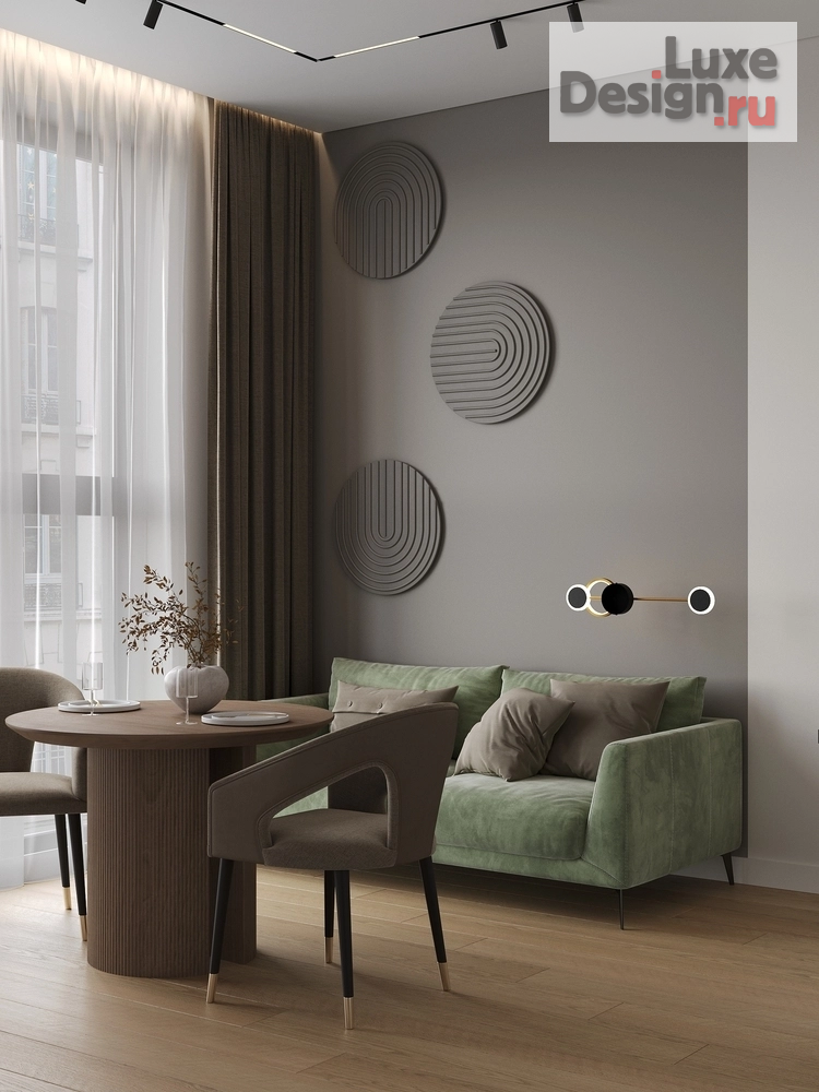 Дизайн интерьера двухкомнатной квартиры "Квартира 75 м2 ЖК RIVER SKY" (фото 7)