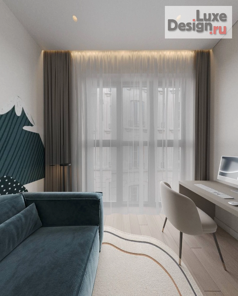 Дизайн интерьера трехкомнатной квартиры "Квартира 95 м2 ЖК RIVER SKY. " (фото 26)