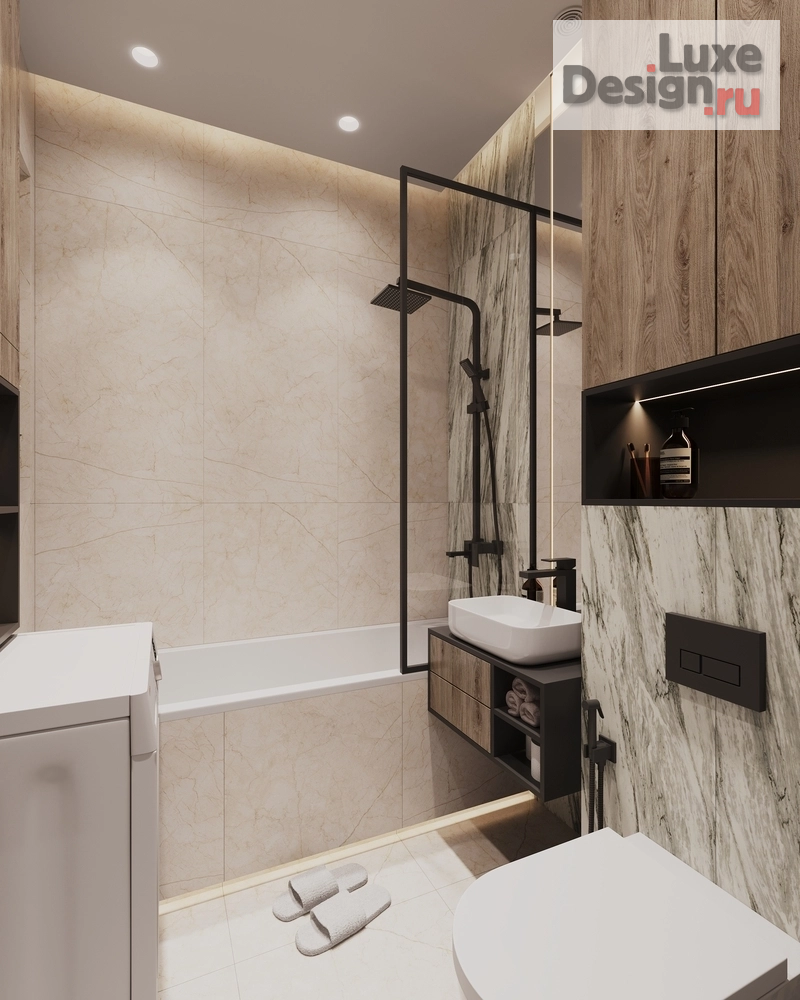 Дизайн интерьера двухкомнатной квартиры "ЖК ALIA" (фото 8)