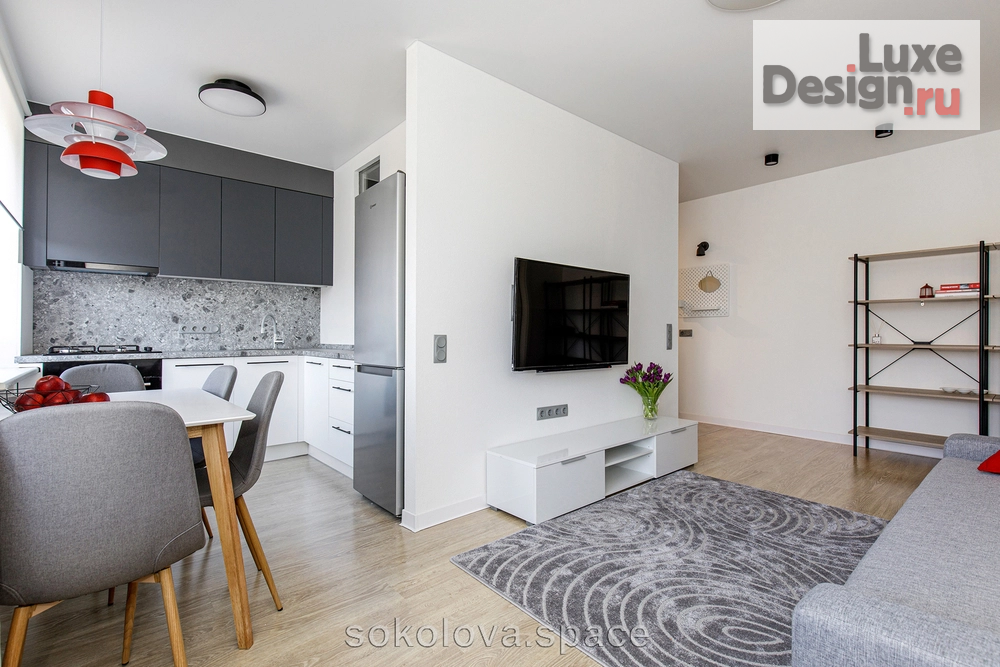 Дизайн интерьера трехкомнатной квартиры "Red Light" (фото 11)