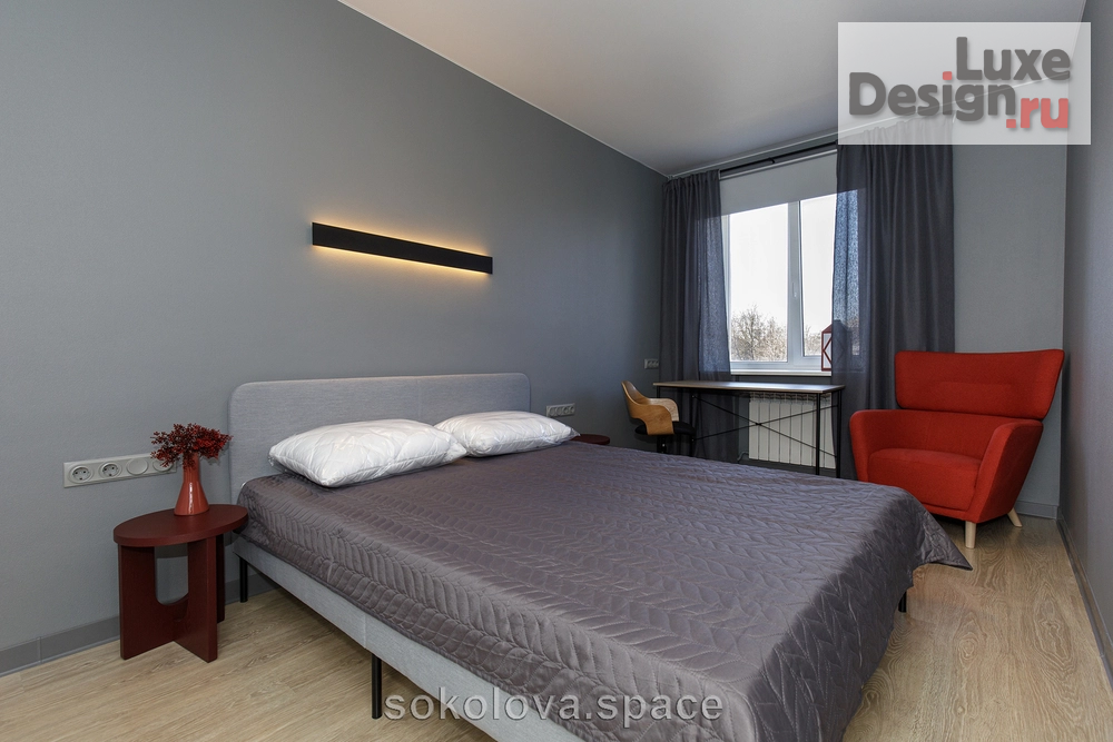 Дизайн интерьера трехкомнатной квартиры "Red Light" (фото 19)