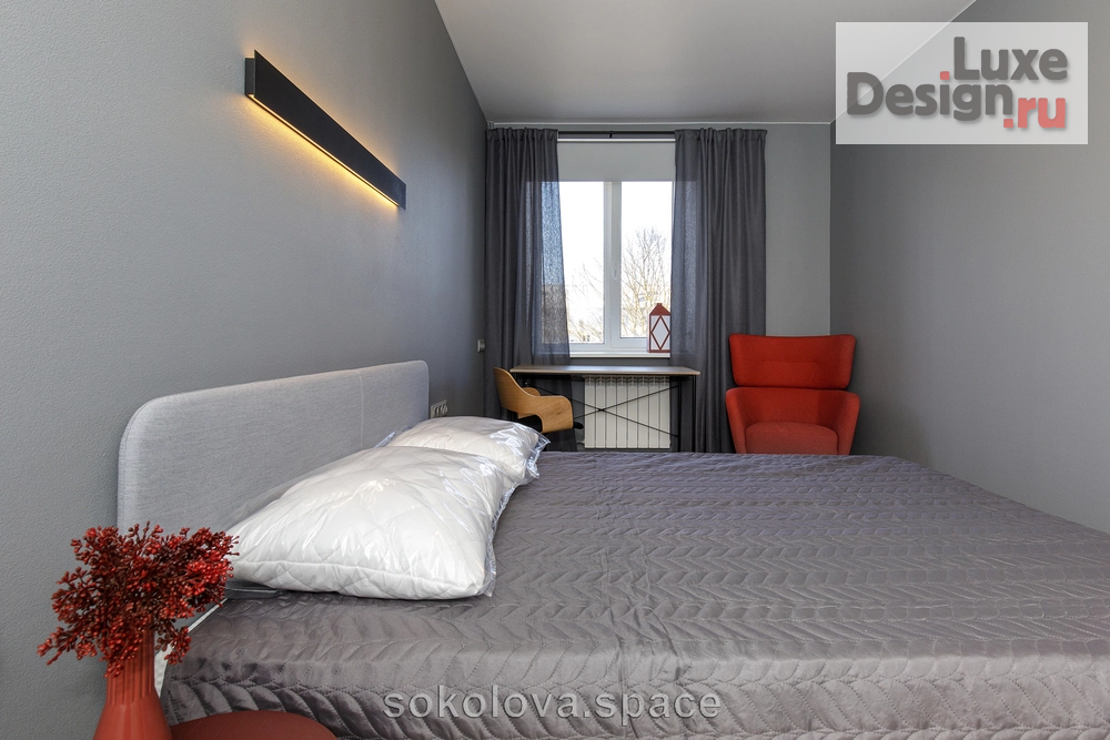 Дизайн интерьера трехкомнатной квартиры "Red Light" (фото 20)