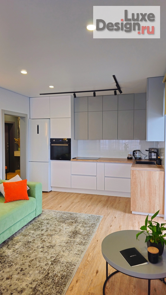 Дизайн интерьера двухкомнатной квартиры "Квартира с цветными акцентами 68,5кв.м " (фото 11)