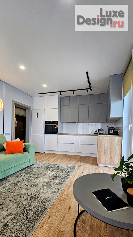 Дизайн интерьера двухкомнатной квартиры "Квартира с цветными акцентами 68,5кв.м " (фото 12)